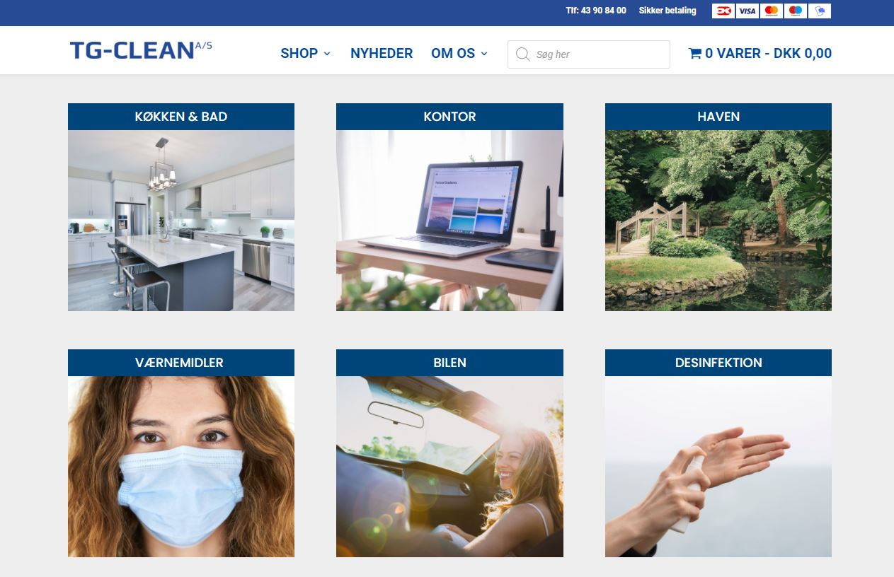 TG-CLEAN præsenterer ny webshop: