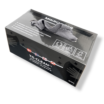 Mikrofiberklude i æske